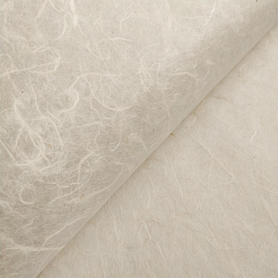 Natural Unryu mulberry paper crafted by Kozo Studio with a delicate, textured handmade appearance.
