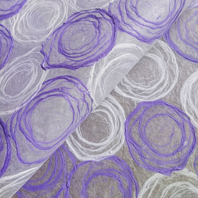 Handmade Rose Kozo Paper (Purple and White)