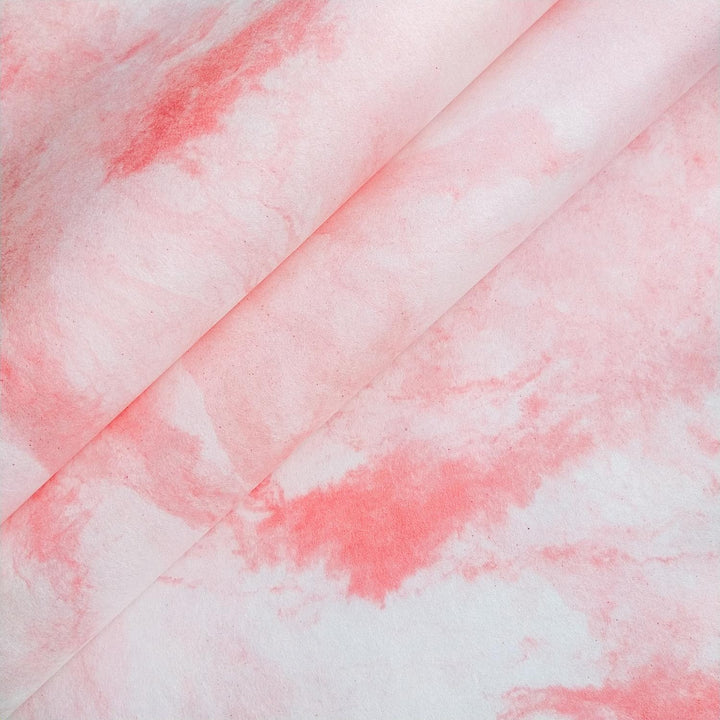 Detailed view of Kozo Studio's handmade mulberry paper featuring Sky Kozo Paper Design 3 with soft, wave-like textures.