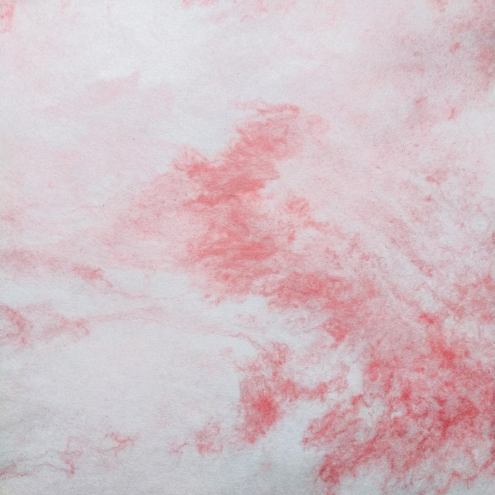 Handmade mulberry paper from Kozo Studio featuring Design 3 with gentle pink and white waves and a serene textured pattern.