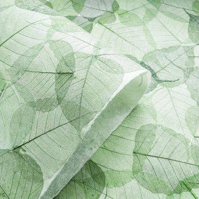 Handmade Buddha Leaf Mulberry Paper (Green)