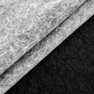 Double-sided Momigami Mulberry Paper (Black and White)