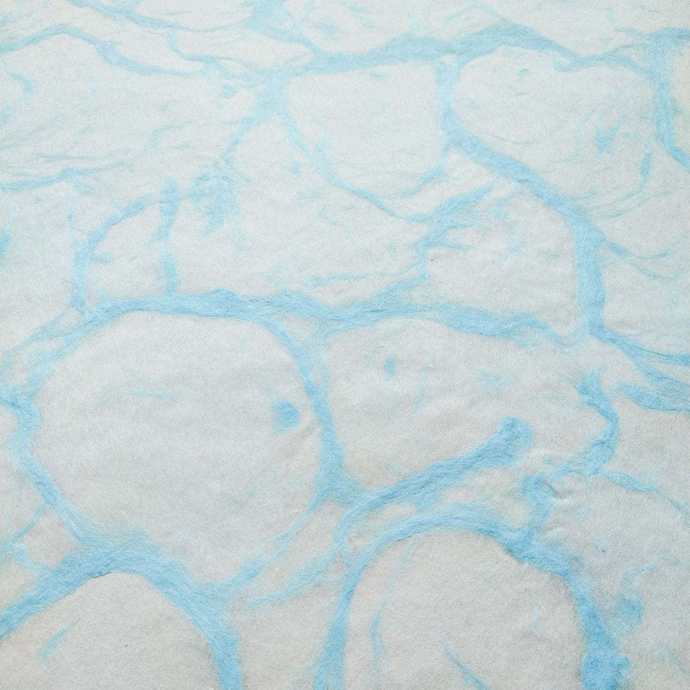 Ripple Kozo Mulberry Paper (Sky Blue on White)