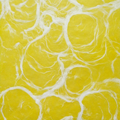Ripple Mulberry Kozo Paper (White on Yellow)