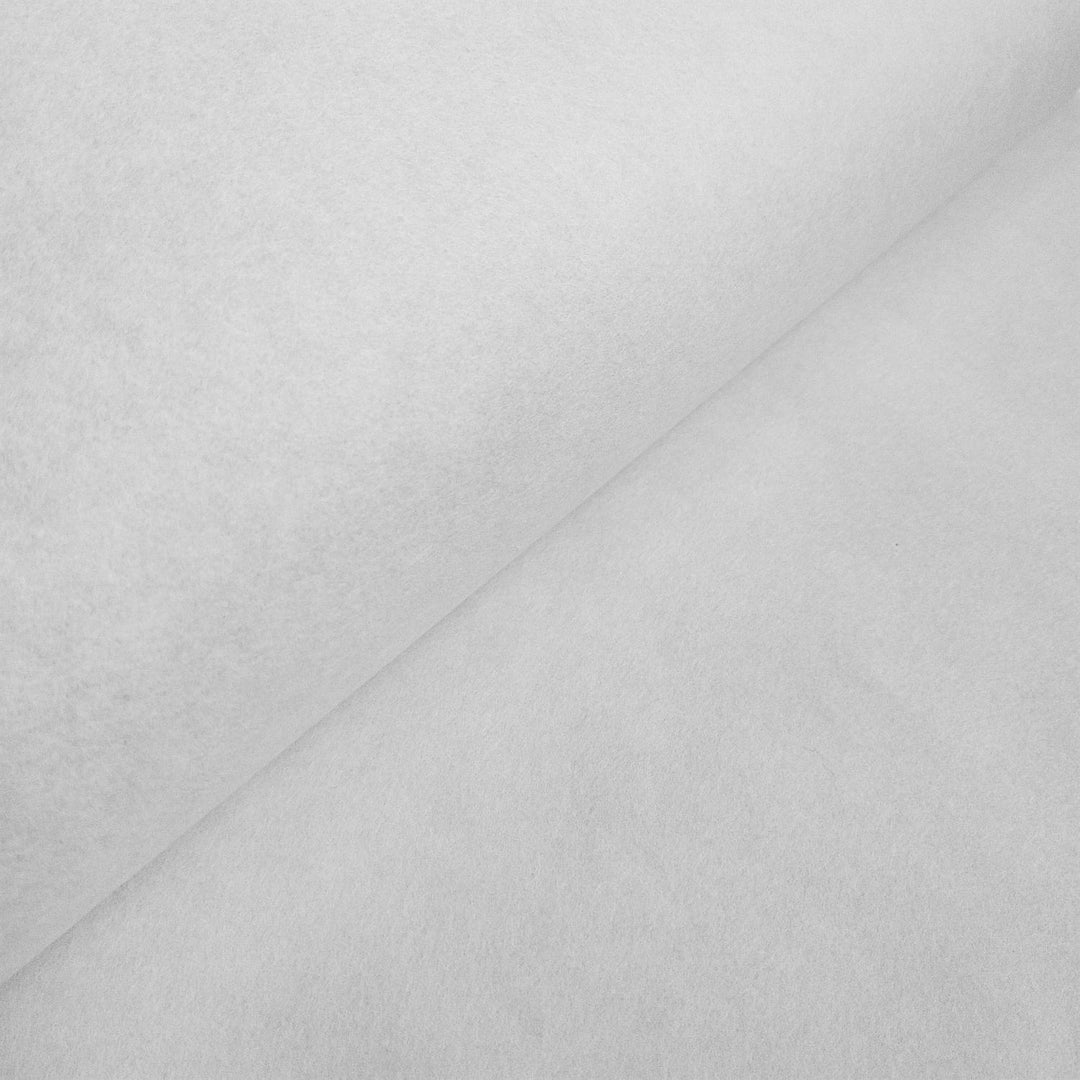 Textured close-up of Kozo Studio handmade paper in solid white made from mulberry fibers with a clean minimalist look.