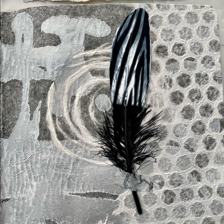 Collage and Mixed Media with Mulbbery Rice Paper