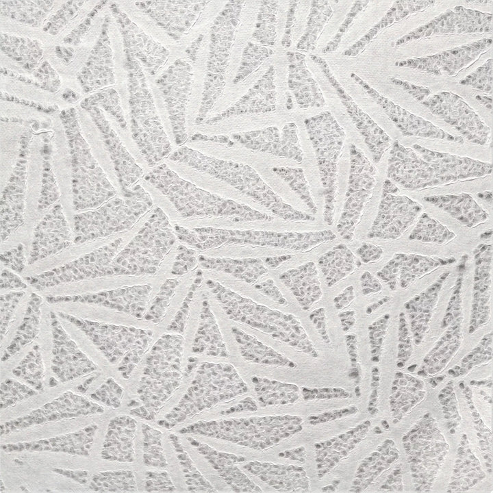 The Handmade Lace Kozo Paper (Bamboo) by Kozo Studio features a textured white surface of mulberry paper, with an bamboo pattern.
