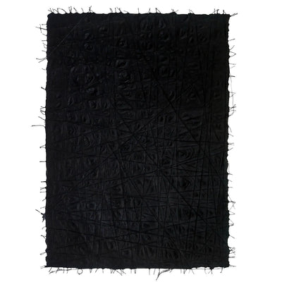 Handmade Interlace Kozo Paper (Black), Kozo Studio