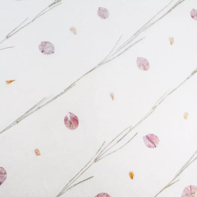 Handmade Kozo Paper with Flowers (Design 4)