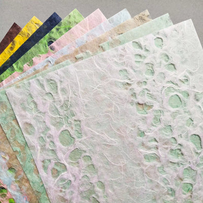 Assorted A4 Lace Kozo Paper Set 27 Sheets