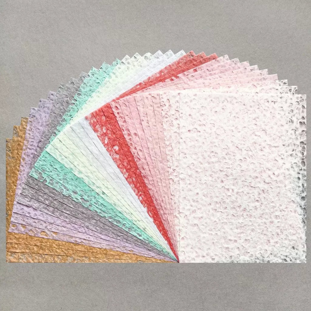 Assorted A4 Pastel Rakusui Kozo Paper Set 30 Sheets