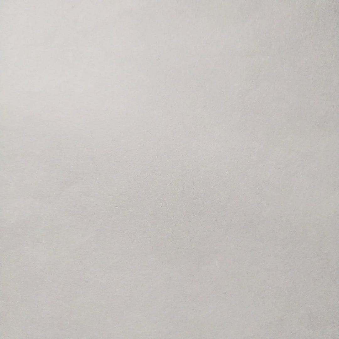 A close-up image of the Thin White Kozo Paper Roll (45 gsm) by Kozo Studio, showing its plain white textured surface with no visible markings or patterns.