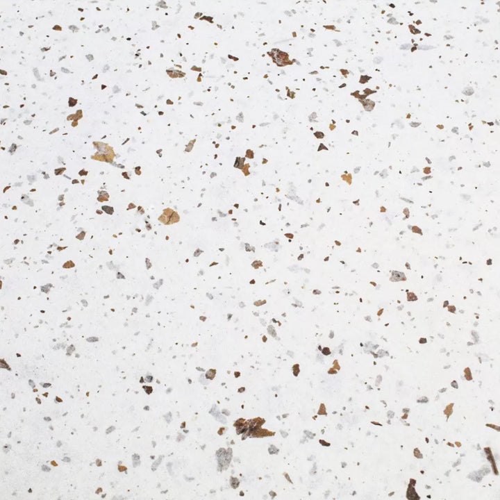 Lightweight and strong mulberry paper from Kozo Studio, featuring gray and brown speckles from Nicotiana leaf confetti, crafted in the style of handmade paper.