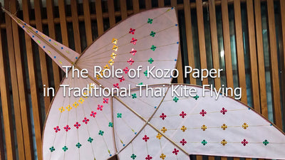 El papel del papel Kozo en el vuelo tradicional tailandés de cometas