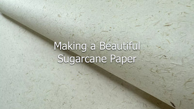 Hacer un hermoso papel de caña de azúcar