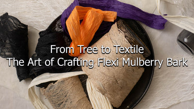 Del árbol al textil: el arte de elaborar corteza de morera flexible