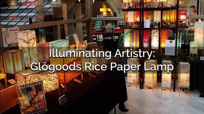 Artistique éclairante : lampe en papier de riz Glōgoods 