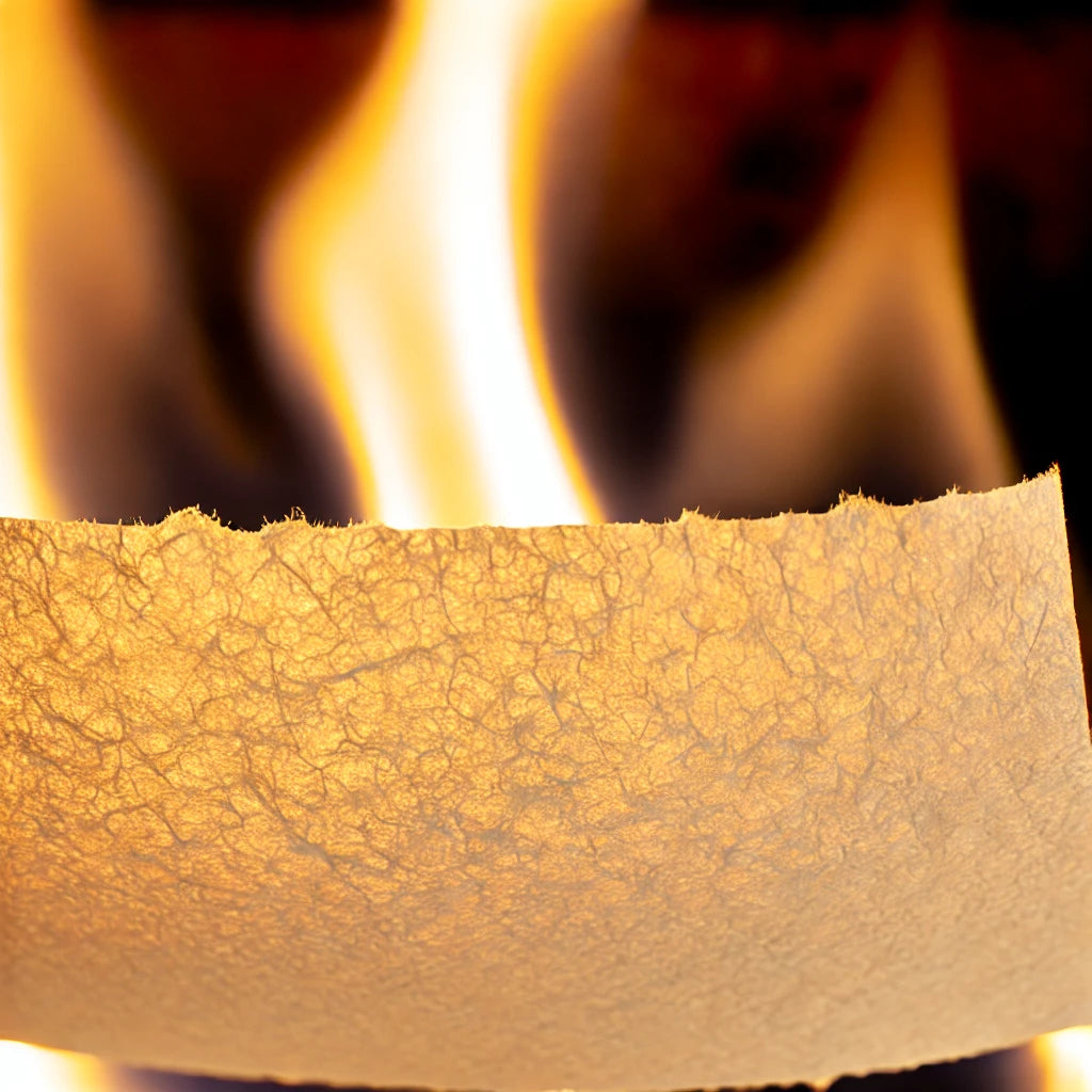 Fire retardant and mulberry paper
