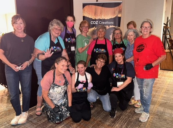 Coz Creations Art at Fluid Art Experience 2024