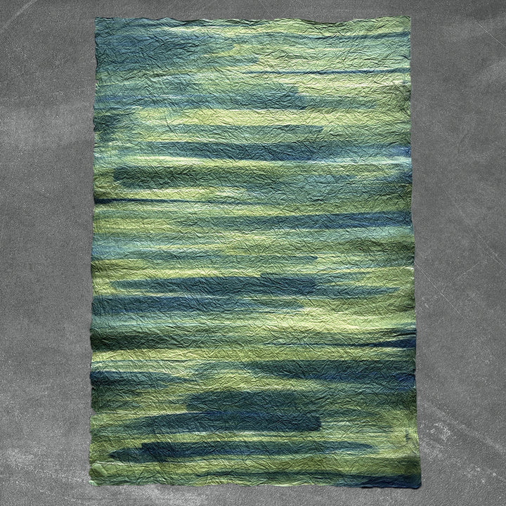 Malachite Sweep Handmade Kozo Paper