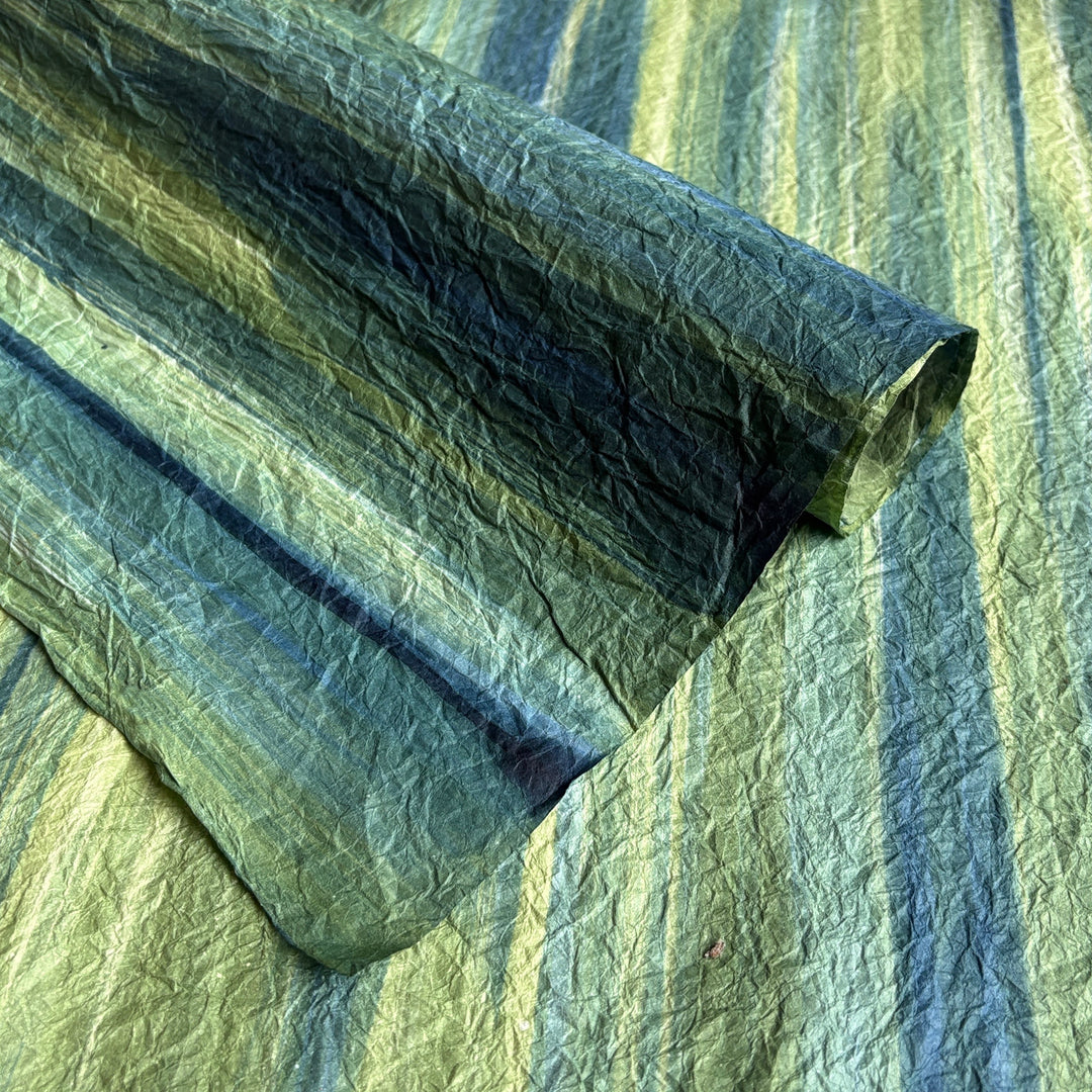 Malachite Sweep Handmade Kozo Paper