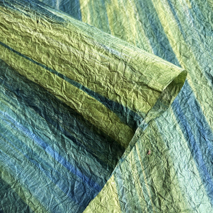 Malachite Sweep Handmade Kozo Paper