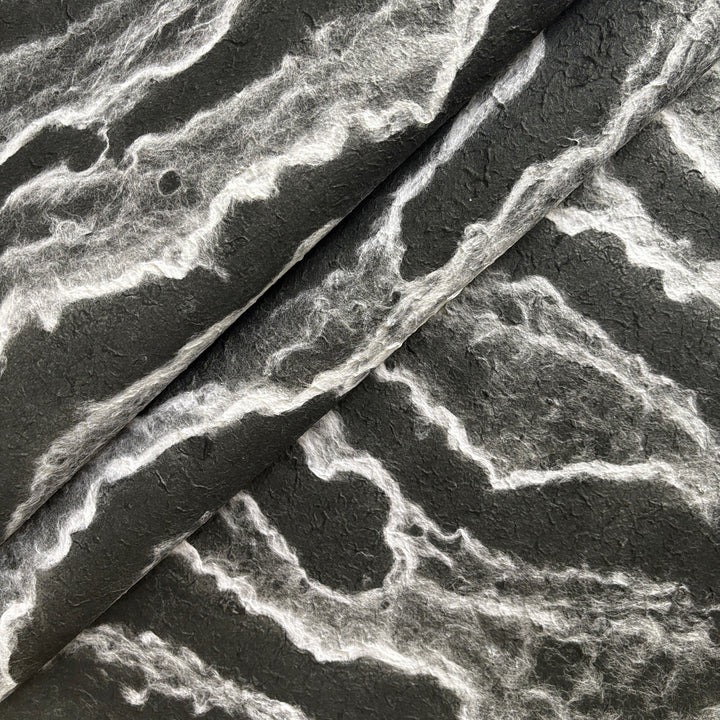 Ocean Script Handmade Kozo Paper (Black)