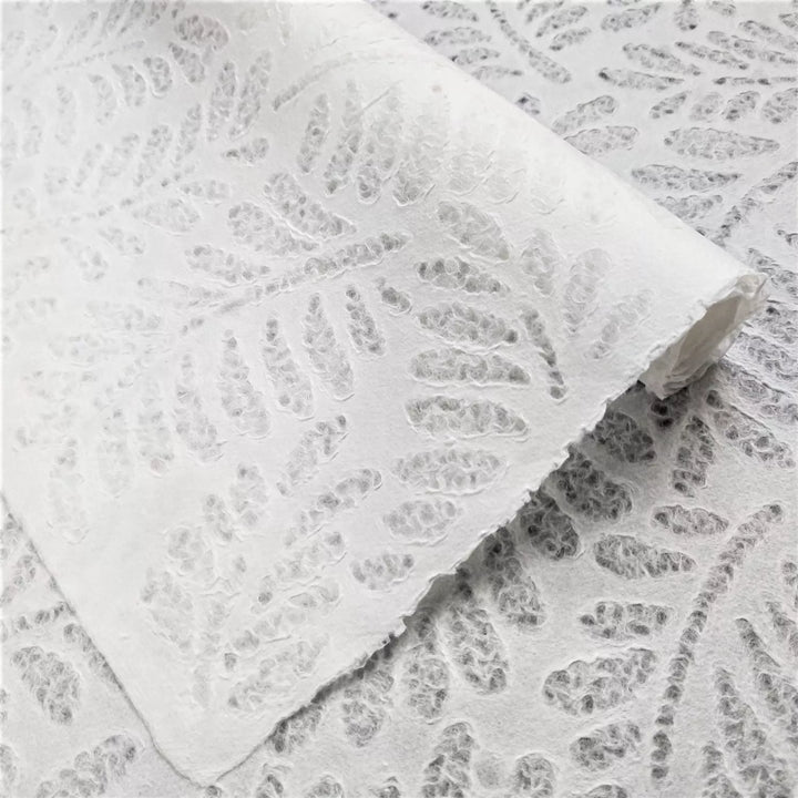 Handmade Lace Kozo Paper (Fern) | Mulberry Paper by Kozo Studio