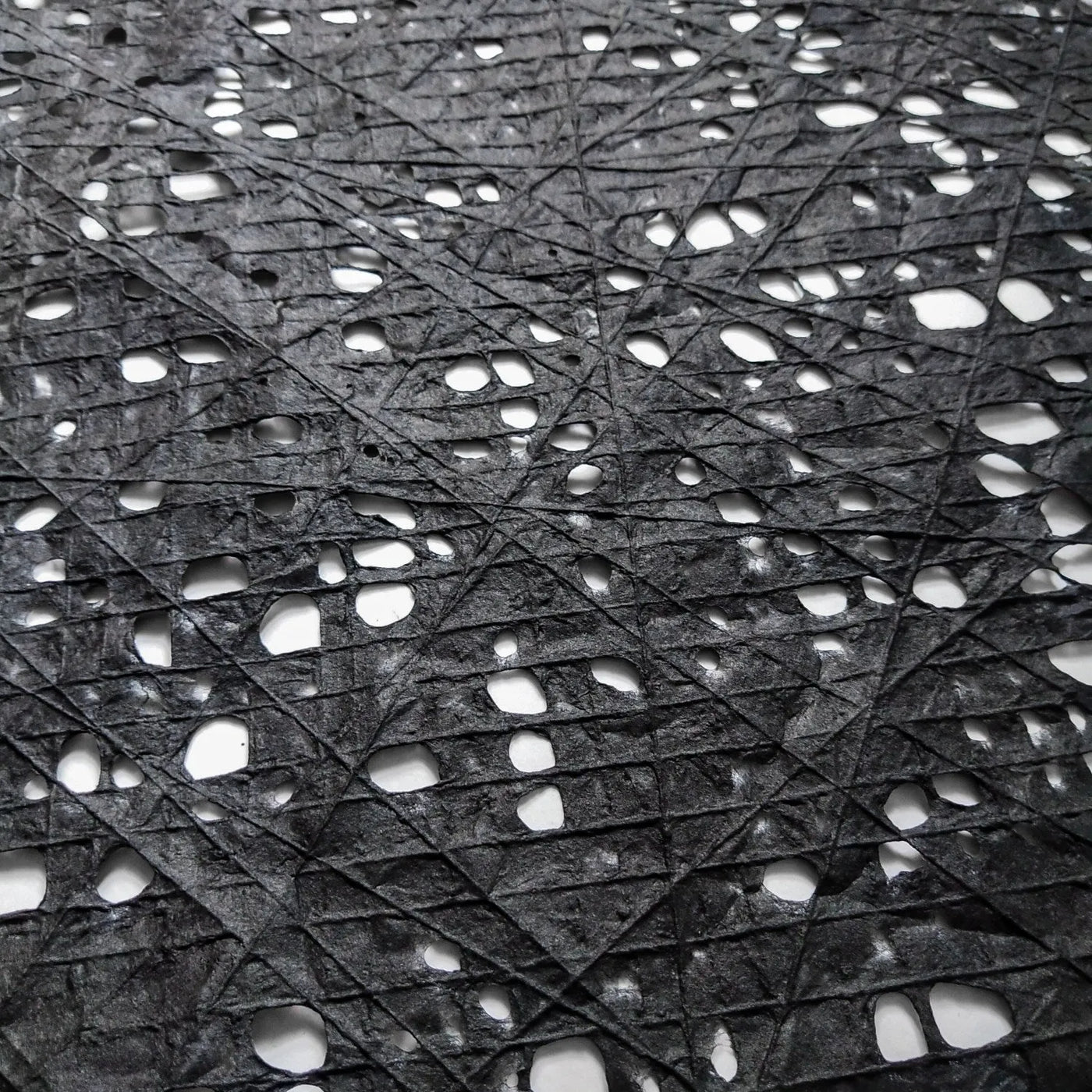 Handmade Fishnet Kozo Paper (Black) | Mulberry Paper by Kozo Studio