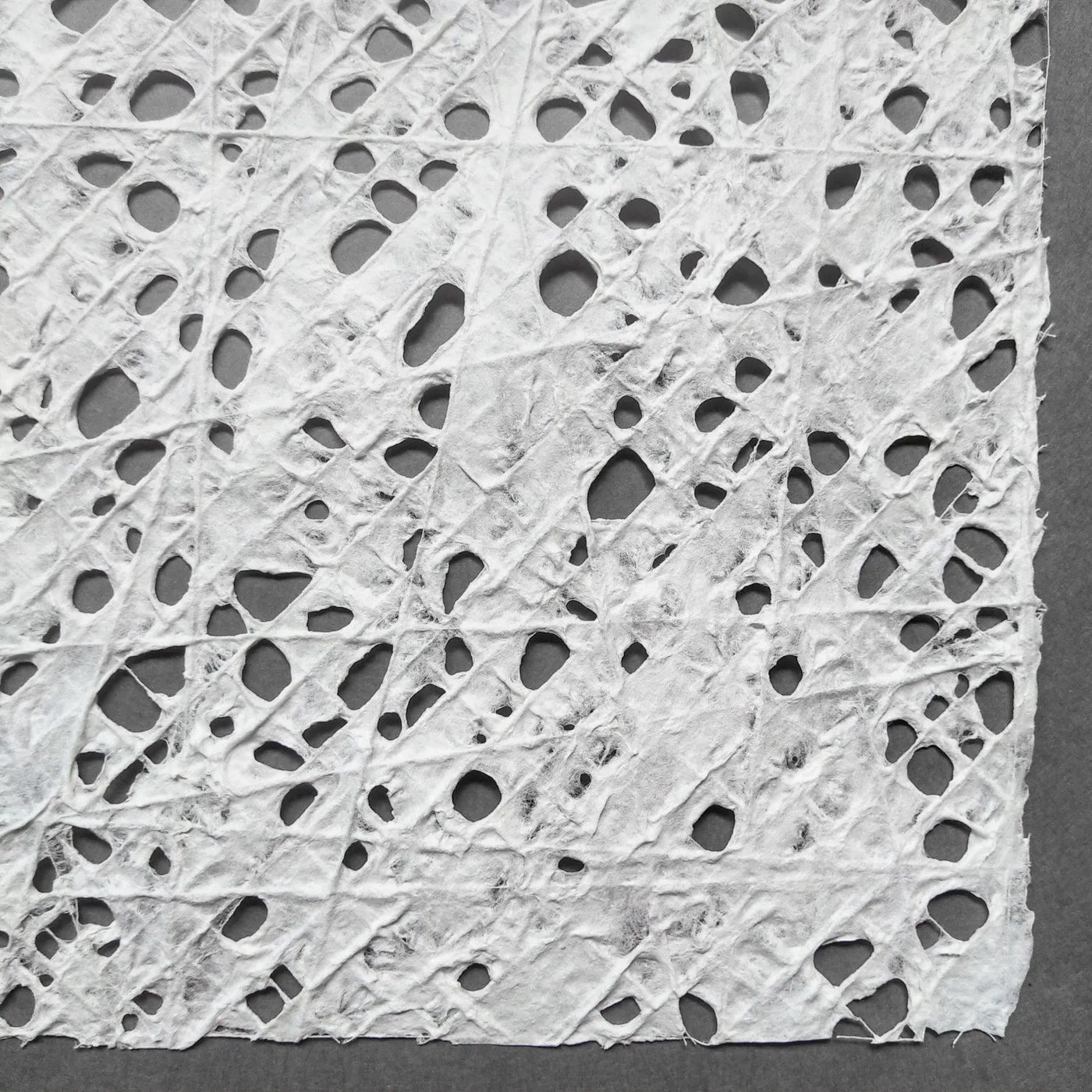 Handmade Fishnet Kozo Paper (White) | Mulberry Paper by Kozo Studio