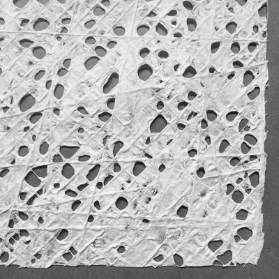 Handmade Fishnet Kozo Paper (White), Kozo Studio