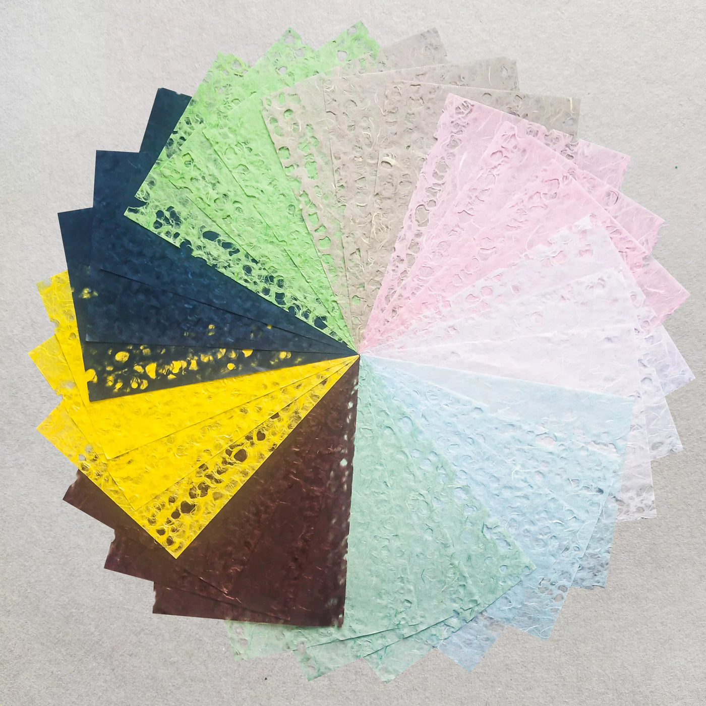 Assorted A4 Lace Kozo Paper Set 27 Sheets