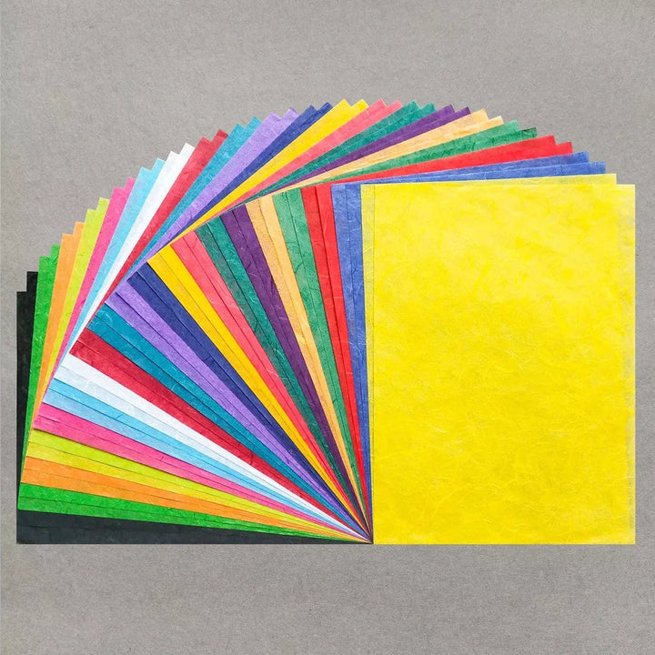Assorted A4 Bright Unryu Kozo Paper Set 40 Sheets