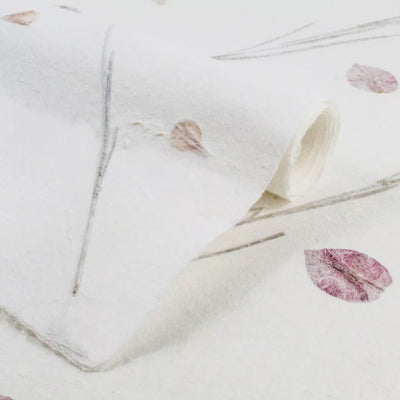 Handmade Kozo Paper with Flowers (Design 4)